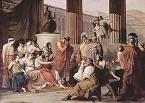 Odysseus am Hofe des AlkinoosHayez
